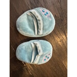 American Girl Purple Peacock Pajamas Blue Slippers